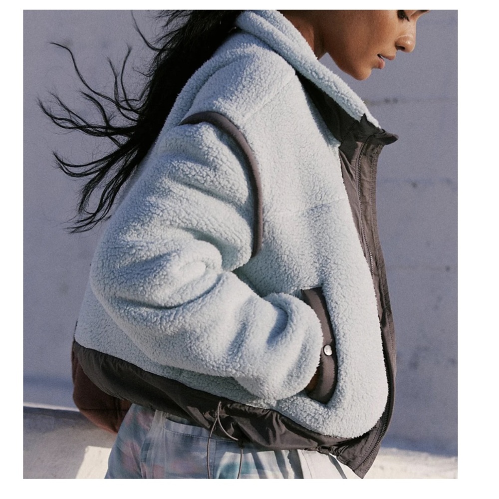 Free people court side fleece jacket - Picture 3 of 11